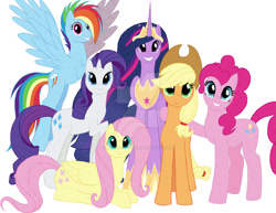 Size: 1280x990 | Tagged: safe, artist:narwhalsyrena, applejack, fluttershy, pinkie pie, rainbow dash, rarity, twilight sparkle, alicorn, earth pony, pegasus, pony, unicorn, g4, season 4, season 5, season 9, the cutie re-mark, the last problem, twilight's kingdom, alternate hairstyle, alternate timeline, alternate universe, amputee, applejack's hat, artificial wings, augmented, blue eyes, clothes, colored lineart, cowboy hat, crown, crystal war timeline, cyan eyes, ethereal mane, ethereal tail, flying, folded wings, green eyes, hat, hoof around neck, horn, jewelry, krita, long horn, lying down, mane six, multicolored mane, multicolored tail, obtrusive watermark, older, older applejack, older rainbow dash, older rarity, older twilight, older twilight sparkle (alicorn), peytral, princess twilight 2.0, prone, prosthetic limb, prosthetic wing, prosthetics, purple eyes, regalia, shoes, simple background, sitting, standing, striped mane, striped tail, tail, tall, teal eyes, twilight sparkle (alicorn), twilight sparkle's cutie mark, watermark, white background, wings