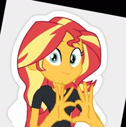 Size: 1944x1962 | Tagged: safe, artist:chrismc373, sunset shimmer, human, equestria girls, g4, solo