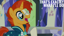 Size: 2000x1125 | Tagged: safe, edit, edited screencap, editor:quoterific, screencap, sunburst, pony, unicorn, g4, uncommon bond, cutie map, male, solo, stallion, twilight's castle