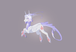 Size: 4932x3387 | Tagged: safe, artist:luuny-luna, oc, oc:kazami, pony, augmented, augmented tail, female, mare, quadrupedal, simple background, solo, tail