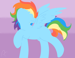 Size: 1380x1080 | Tagged: safe, artist:reinbou, rainbow dash, pegasus, pony, g4, female, mare, solo, spread wings, wings