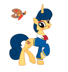 Size: 4145x4435 | Tagged: safe, artist:darbypop1, pony, unicorn, clothes, male, ponified, quadrupedal, simple background, solo, stallion, transparent background, wally darling, welcome home