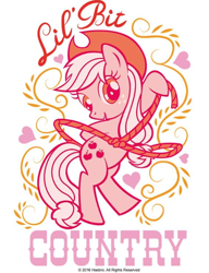 Size: 448x583 | Tagged: safe, applejack, earth pony, pony, g4, official, 2016, cafepress, female, heart, lasso, mare, rope, simple background, solo, stock vector, white background