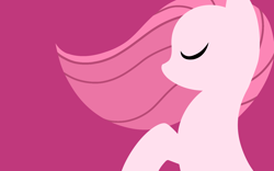 Size: 1600x1000 | Tagged: safe, artist:muhammad yunus, oc, oc only, oc:annisa trihapsari, earth pony, pony, earth pony oc, eyes closed, female, mare, minimalist, not pinkamena, solo, wallpaper