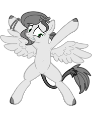 Size: 3345x4565 | Tagged: safe, artist:equestria secret guard, oc, oc only, oc:tabata, pegasus, pony, armpits, base used, belly button, bondage, featureless crotch, female, helpless, lying down, mare, medibang paint, not pipp petals, pegasus oc, ribbon, sexy, show accurate, simple background, solo, spread eagle, spread legs, spread wings, spreading, transparent background, wings