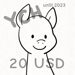 Size: 720x720 | Tagged: safe, artist:unlit, oc, pony, advertisement, animated, commission, commission info, drool, gif, licking, licking the fourth wall, monochrome, solo, tongue out, ych animation, ych example, your character here