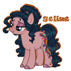 Size: 1141x1146 | Tagged: safe, artist:kazmuun, oc, oc:seline, earth pony, pony, female, mare, quadrupedal, simple background, solo, transparent background