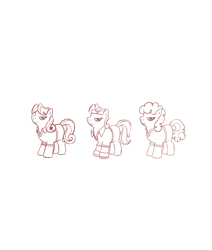 Size: 1000x1180 | Tagged: safe, artist:robin mitchell, suave touch, earth pony, pony, g4, official, monochrome, production art, simple background, white background