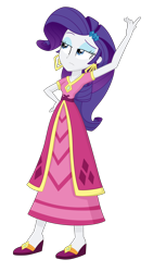 Size: 2000x3546 | Tagged: safe, artist:nie-martw-sie-o-mnie, rarity, human, equestria girls, equestria girls specials, g4, my little pony equestria girls: movie magic, clothes, dress, female, high res, india movie set, long dress, long skirt, simple background, skirt, solo, transparent background