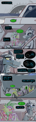 Size: 983x3313 | Tagged: safe, artist:frist44, spike, cat, crocodile, dragon, anthro, digitigrade anthro, g4, beatrice santello, beatrike, car, car interior, comic, crossover, crossover shipping, driving, female, highway, mae borowski, male, maw, night in the woods, older, shipping, straight, teeth