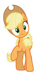 Size: 3779x7000 | Tagged: safe, artist:estories, applejack, earth pony, pony, g4, absurd resolution, hat, quadrupedal, simple background, solo, transparent background, vector