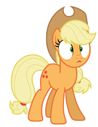 Size: 5415x7000 | Tagged: safe, artist:estories, applejack, earth pony, pony, g4, absurd resolution, applejack is best facemaker, hat, quadrupedal, simple background, solo, transparent background, vector