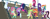 Size: 2048x758 | Tagged: safe, alternate version, artist:sarahalen, applejack, fluttershy, garble, indigo zap, lemon zest, pinkie pie, rainbow dash, rarity, sour sweet, sugarcoat, sunny flare, sunset shimmer, twilight sparkle, dog, human, rabbit, equestria girls, g4, adoraflare, alternate clothes, alternate hairstyle, alternate universe, animal, bare legs, blonde, blonde hair, blue hair, bubblegum, clothes, clothes swap, crystal prep academy uniform, cute, dogified, dress, equestria girls-ified, eyeshadow, food, garble the dog, glasses, green hair, gum, high heels, loose hair, makeup, multicolored hair, pigtails, pinkamena diane pie, rainbow hair, role reversal, school uniform, shimmerbetes, shoes, simple background, skirt, sourbetes, species swap, sugarcute, white background, zestabetes