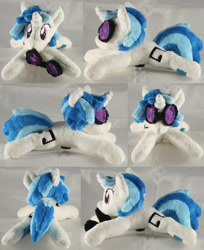 Size: 3672x4500 | Tagged: safe, artist:bastler, dj pon-3, vinyl scratch, pony, unicorn, g4, female, irl, lying down, mare, photo, plushie, prone, solo, vinyl's glasses