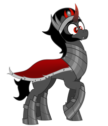 Size: 5548x6443 | Tagged: safe, artist:etherium-apex, king sombra, pony, unicorn, g4, absurd resolution, crown, eyebrows, jewelry, male, raised hoof, regalia, simple background, smiling, solo, stallion, transparent background, vector