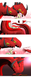 Size: 2003x4996 | Tagged: safe, artist:questionmarkdragon, fluttershy, oc, oc:qi, dracony, dragon, hybrid, pegasus, pony, g4, canon x oc, clothes, coffin, comic, death, dialogue, dragon oc, dress, emanata, female, high res, immortality blues, interspecies offspring, male, mare, multiple heads, non-pony oc, offscreen character, offspring, parent:fluttershy, parents:canon x oc, preggoshy, pregnant, shipping, story included, straight, sweat, two heads, two-headed dragon
