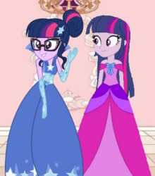 Size: 878x999 | Tagged: safe, sci-twi, twilight sparkle, human, equestria girls, g4, clothes, dress, gala, gala dress, gloves, gown, long gloves, princess, twolight