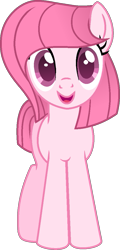 Size: 531x1102 | Tagged: safe, artist:honeyloveponyartist, artist:muhammad yunus, oc, oc only, oc:annisa trihapsari, earth pony, pony, g4, cute, earth pony oc, female, front view, happy, looking at you, mare, ocbetes, open mouth, open smile, simple background, smiling, smiling at you, solo, transparent background