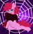 Size: 1825x1904 | Tagged: safe, artist:alleymutt, pinkie pie, earth pony, pony, g4, cape, fangs, female, full body, halloween, holiday, mare, nightmare night, solo, spider web, vampire costume