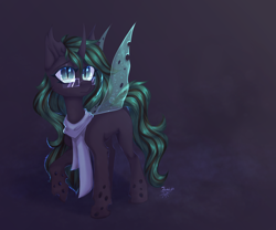 Size: 5600x4667 | Tagged: safe, alternate version, artist:jsunlight, oc, changeling, pony, solo