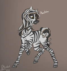 Size: 3400x3600 | Tagged: safe, artist:stardustspix, oc, oc only, oc:amatshe, zebra, colored eyebrows, colored eyelashes, facial markings, high res, male, solo, stallion, stripes, zebra oc