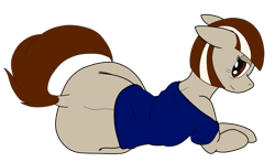 Size: 702x414 | Tagged: safe, artist:discordant creations, oc, oc only, oc:cafe au lait, earth pony, pony, secret santa, simple background, transparent background, wide hips