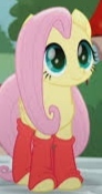 Size: 92x175 | Tagged: safe, screencap, fluttershy, pegasus, pony, g4, rainbow roadtrip, clothes, cute, hasbro is trying to murder us, leggings, picture for breezies, shyabetes, weapons-grade cute