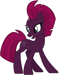 Size: 5011x6295 | Tagged: safe, artist:ejlightning007arts, fizzlepop berrytwist, tempest shadow, pony, unicorn, g4, my little pony: the movie, base used, broken horn, cute, female, horn, mare, scar, simple background, smiling, solo, tempestbetes, transparent background, vector