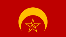 Size: 1024x576 | Tagged: safe, artist:tsaritsaluna, barely pony related, flag, hammer and sickle, new lunar republic, no pony, socialism, soviet union