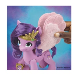 Size: 554x554 | Tagged: safe, pipp petals, pegasus, pony, g5, hand, toy