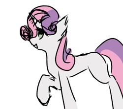 Size: 945x844 | Tagged: safe, sweetie belle, pony, unicorn, g4, female, mare, missing cutie mark, older, older sweetie belle, simple background, solo, white background