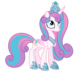 Size: 1081x1015 | Tagged: safe, artist:brooklynsentryyt, princess flurry heart, alicorn, pony, g4, base used, concave belly, crown, female, jewelry, mare, older, older flurry heart, regalia, simple background, slender, solo, thin, transparent background