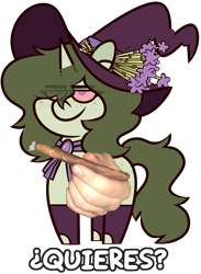 Size: 4521x6192 | Tagged: safe, artist:threetwotwo32232, oc, pony, unicorn, female, hat, looking at you, mare, simple background, transparent background, witch hat