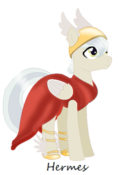 Size: 399x542 | Tagged: safe, artist:harmonicdreemur1308, pegasus, pony, base used, clothes, dress, greek mythology, hermes, male, ponified, simple background, solo, stallion, white background, wings