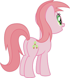 Size: 3000x3338 | Tagged: safe, artist:sollace, derpibooru exclusive, magdalena, earth pony, pony, friendship is magic, g4, .svg available, background pony, butt, cute, facing away, female, high res, mare, plot, solo, vector