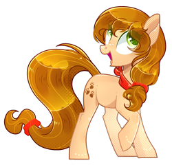Size: 1679x1615 | Tagged: safe, artist:lavender-bases, oc, oc only, oc:sweet bear, earth pony, pony, base used, clothes, commission, earth pony oc, happy, scarf, simple background, solo, transparent background