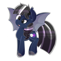 Size: 3000x3000 | Tagged: safe, artist:mal-cat, oc, oc:nebular eclipse, bat pony, pony, bat pony oc, high res, simple background, solo, transparent background