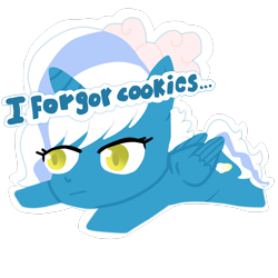 Size: 2052x2048 | Tagged: safe, artist:miuuiruma69, oc, oc only, oc:fleurbelle, alicorn, pony, alicorn oc, bow, female, hair bow, high res, horn, mare, simple background, solo, speech bubble, transparent background, wings, yellow eyes