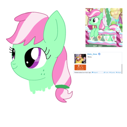 Size: 1000x1000 | Tagged: safe, minty (g4), earth pony, pony, g4, drawing, female, head, mare, solo