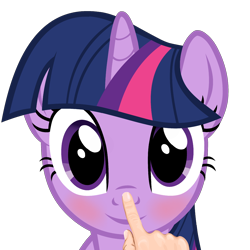 Size: 2000x2000 | Tagged: safe, edit, twilight sparkle, pony, unicorn, g4, blushing, boop, female, hand, high res, looking at you, mare, simple background, transparent background, unicorn twilight