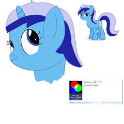 Size: 1000x1000 | Tagged: safe, minuette, pony, unicorn, g4, drawing, female, head, mare, solo