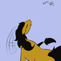 Size: 659x659 | Tagged: safe, artist:darkhestur, oc, oc:dark, pony, anon pony, flinging, flying, screaming