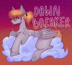 Size: 2048x1846 | Tagged: safe, artist:l4wfulsyns, oc, oc:dawn breaker, pony, cloud, male, wings