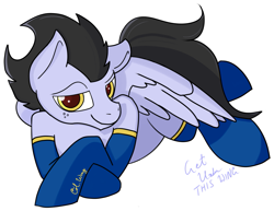 Size: 1245x963 | Tagged: safe, artist:wing, oc, oc only, oc:wing, pegasus, pony, clothes, socks