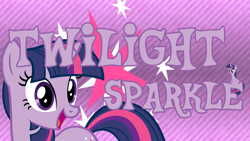 Size: 1920x1080 | Tagged: artist needed, safe, artist:gurugrendo, edit, twilight sparkle, pony, unicorn, g4, abstract background, cutie mark, female, mare, open mouth, open smile, smiling, text, wallpaper, wallpaper edit