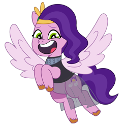 Size: 1920x1920 | Tagged: safe, artist:grapefruit-face, pipp petals, pegasus, pony, g5, my little pony: tell your tale, adorapipp, clothes, cosplay, costume, cute, implied coloratura, looking at you, open mouth, simple background, solo, sparkly eyes, spread wings, transparent background, wingding eyes, wings