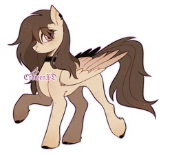 Size: 1000x900 | Tagged: safe, artist:crowenxd_, oc, oc only, pegasus, pony, commission, female, pegasus oc, simple background, white background