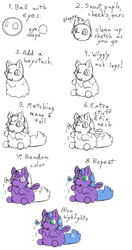 Size: 796x1508 | Tagged: safe, artist:squeakyfriend, fluffy pony, cute, fluffy pony original art, guide, tutorial