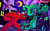 Size: 6217x3912 | Tagged: safe, artist:carbonated-jem, mane-iac, pony, unicorn, g4, crimson chin, crossover, electro orb, fight, masked matter-horn costume, nega-chin, power ponies, the fairly oddparents, vs