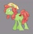 Size: 1112x1159 | Tagged: safe, artist:rennynation, tree hugger, earth pony, pony, g4, female, gray background, simple background, solo